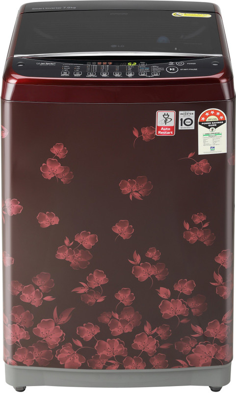 LG 7 kg 5 Star Rating Fully Automatic Top Load Red(T70SJDR1Z)