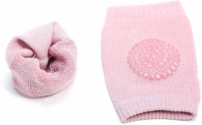 shoppzone Kids Safety Elbow Crawling Cushion Knee Protector Pink Baby Knee Pads(doted)