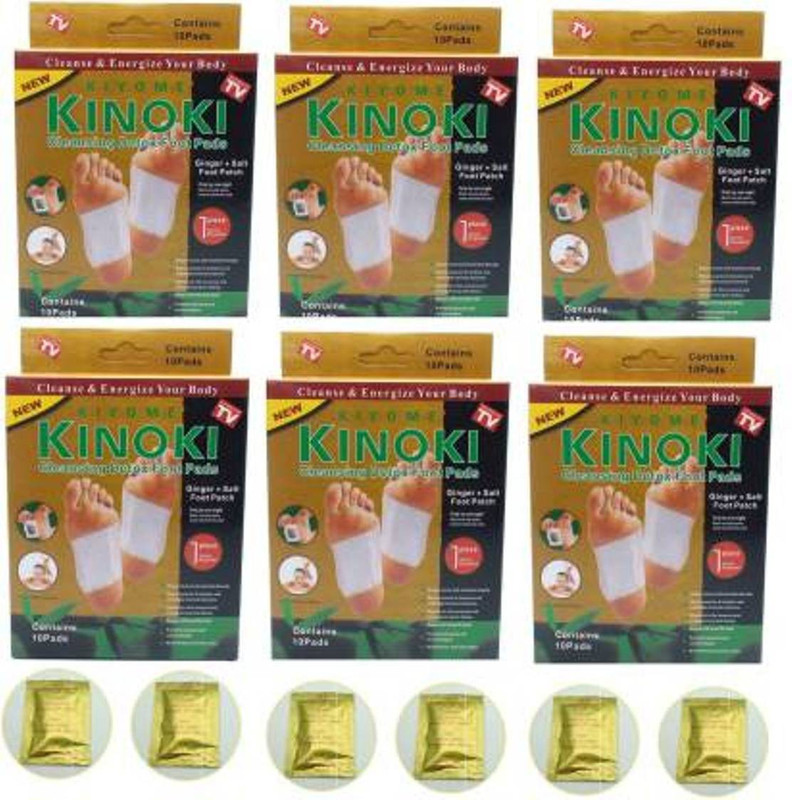 kiyome kinoki Premium Quality Golden Cleansing Detox Foot Patch Pack of 6 (450 g)(450 g)