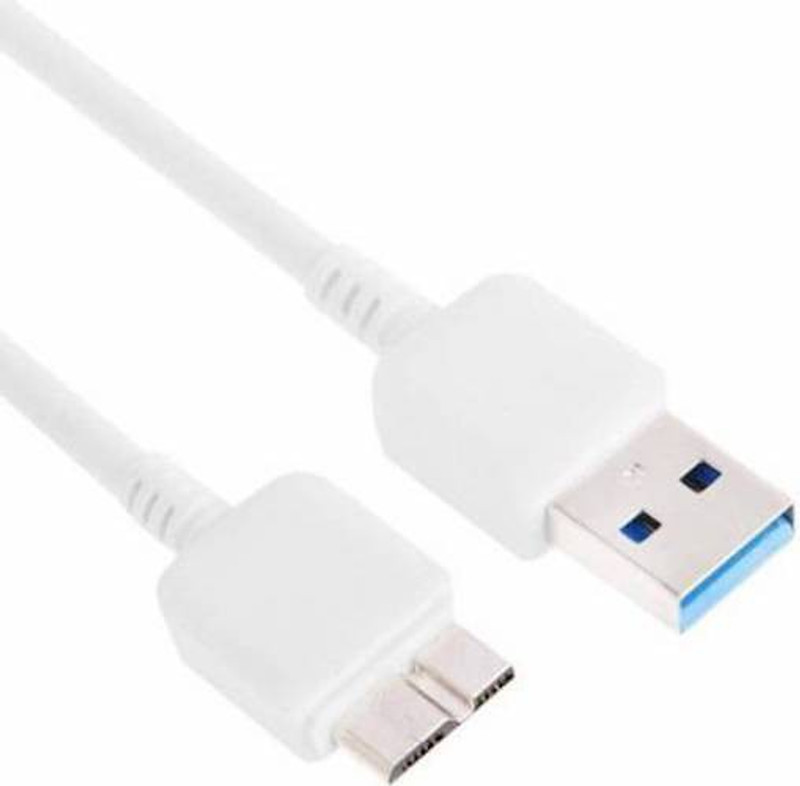 dhriyag USB 3.0 A to Micro B 4TB External Hard Drive 1 m Network Cable(Compatible with Hark Disk Drive Cable, White, One Cable)