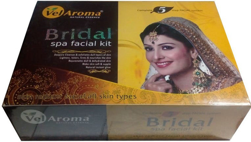 vel aroma 5 step skin radiant bridal facial kit 510 g