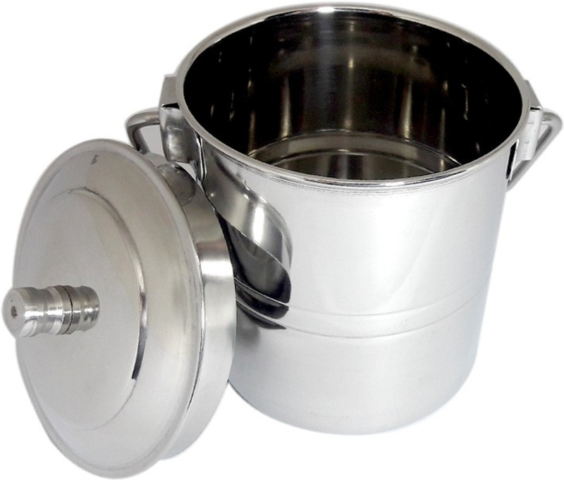 bartan hub Mil Container /Milk Pot with Lid (250ml) Pot 0.25 L with Lid(Stainless Steel)