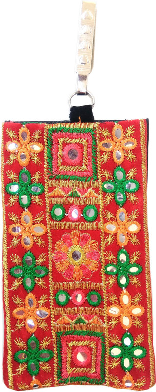 shinde exports latest stylish mobile/cell phone purse for ladies/girls and women Mobile Pouch(Red, Green)