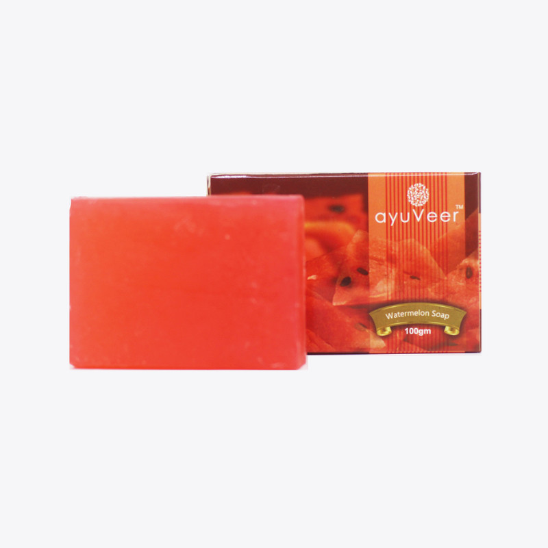 ayuveer Natural Hydrating Watermelon Extract Bath Soap (2 X 100gm)(2 x 100 g)