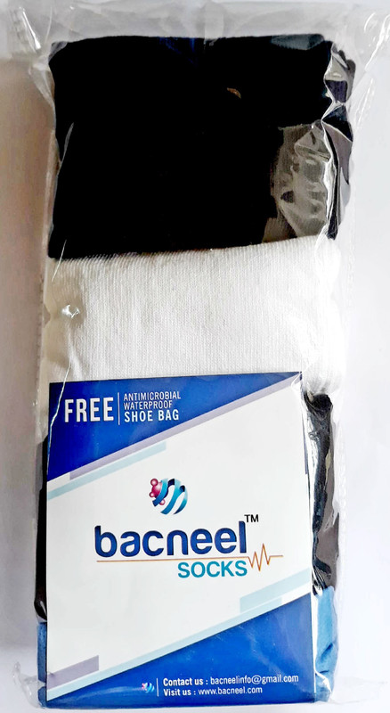 bacneel Men's Self Design Knee High, Ankle Length