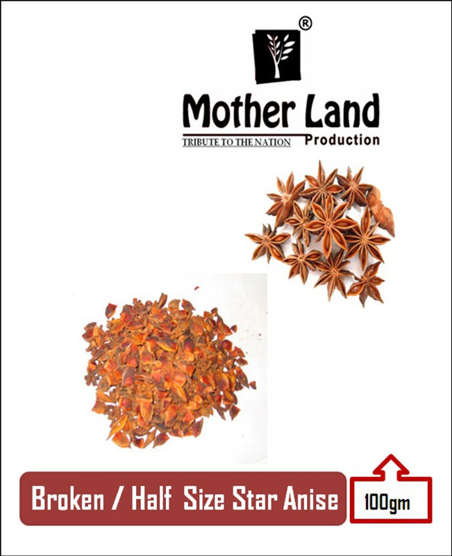 motherland production Broken Star Anise / Badiyan (100gm)(0.1 kg)