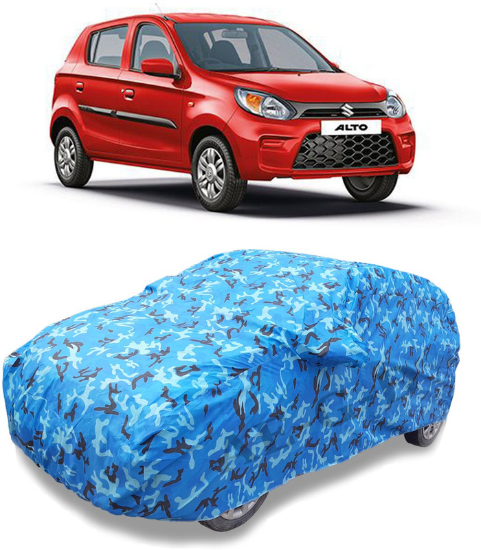 sa group Car Cover For Maruti Suzuki Alto 800 (With Mirror Pockets)(Multicolor)