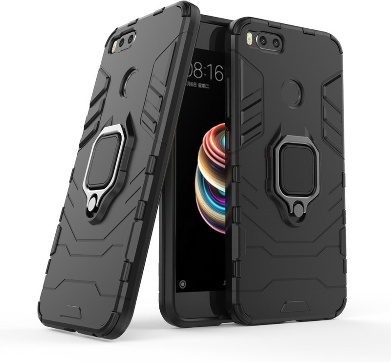 faybey Back Cover for Mi A1(premium cases)(Black, Shock Proof)