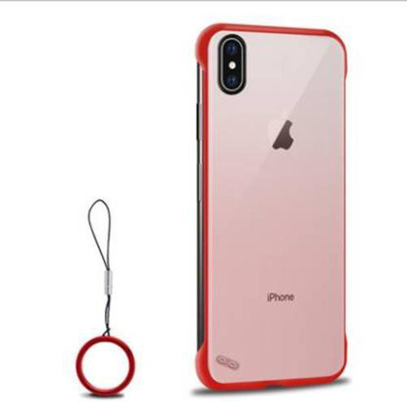 casemet Back Cover for Samsung Galaxy Note 10| Frameless Design Matte Finish Ultra Thin Bumper Case with Ring Buckle(Red, Dual Protection)