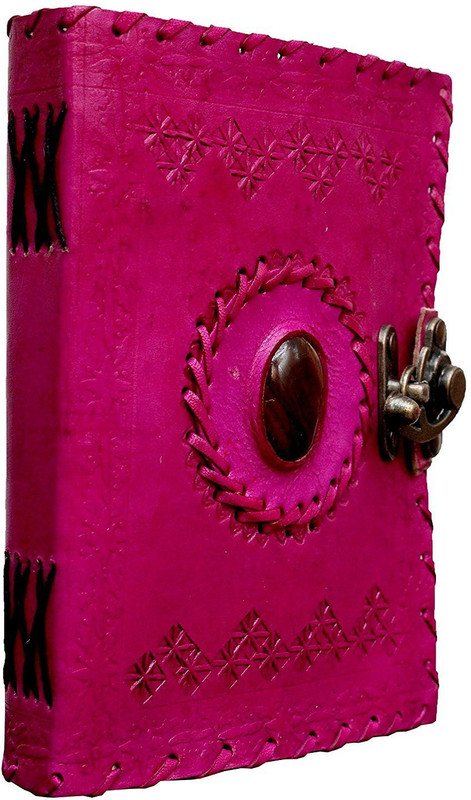 alcraft A5 Notebook(Handmade Leather, 7x5, Pink)
