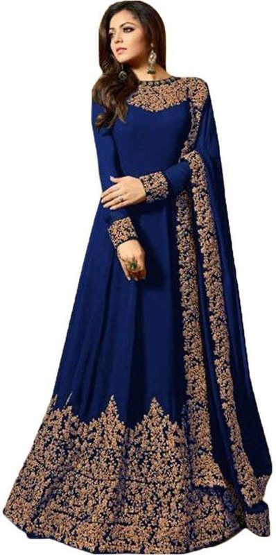 panchani enterprise Anarkali Gown(Green)
