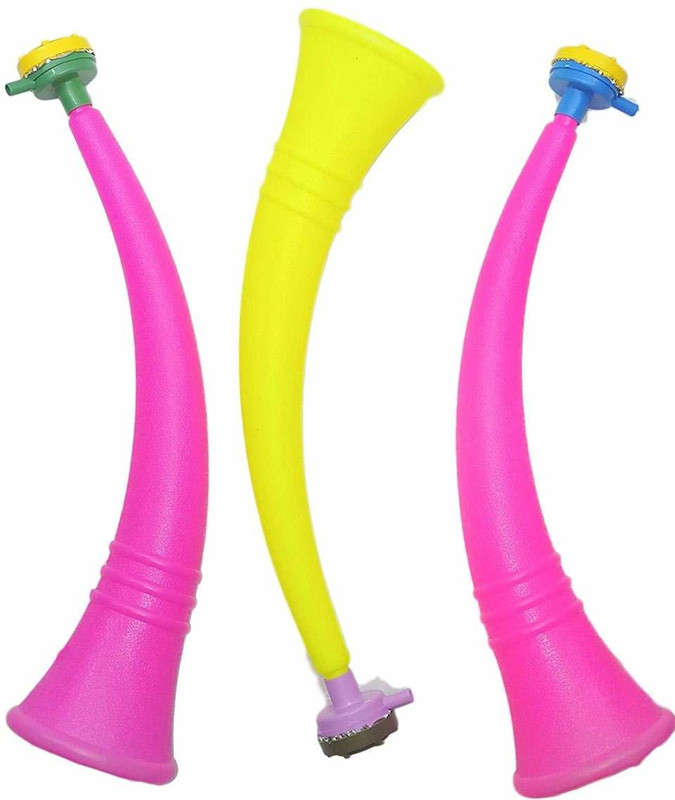tedtech Stadium Cheer Curved Fan Horns Soccer Party Blowouts(Pack of 2)