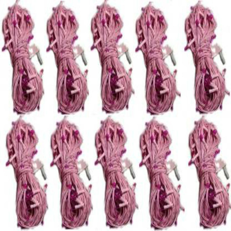 kr fashion 390 inch Pink Rice Lights(Pack of 10)