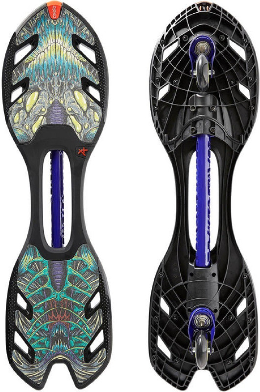 oxelo KIDS & ADULTS' WAVEBOARD OXELOBOARD XT MONSTER 18 inch x 86.5 inch Skateboard(Multicolor, Pack of 1)