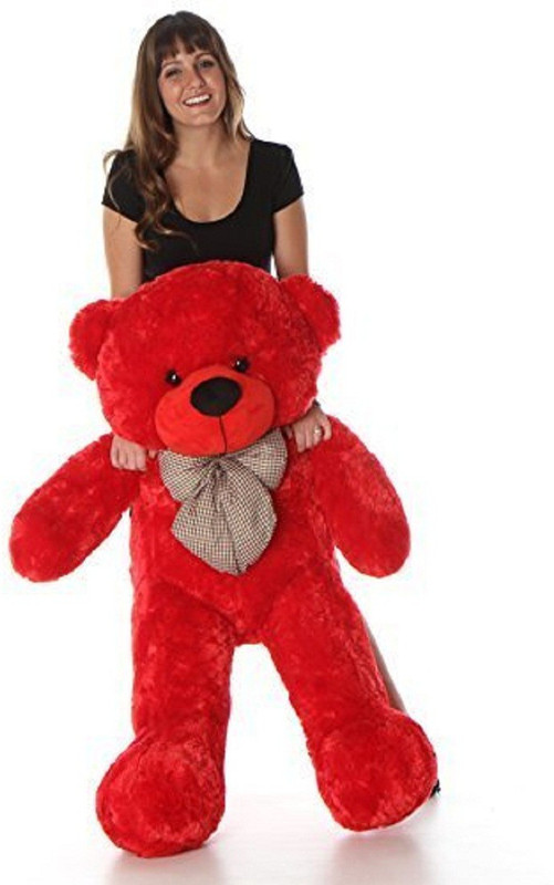 itachee chotu 3 feet teddy bear Red Soft cute bootsy Hug able and Lovable Teddy Bear for Gift to girlfriend boyfriend family boys girls sister Valentine day gift  - 90.11 cm(Red)