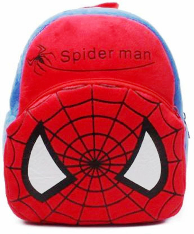 NFW NEW SPIDER MAN SCHOOL BAG FOR KIDS  - 26 cm(Red)