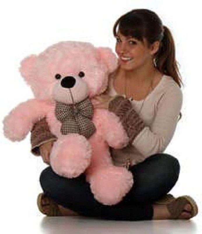 itachee 3 feet teddy bear pink Soft cute Hug able and Lovable Teddy Bear for Gift to girlfriend boyfriend family boys girls sister Valentine day gift  - 90.7 cm(Pink)