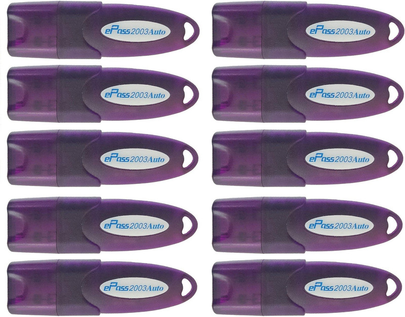 epass 2003 Auto USB Token Use for Digital Signature (10 Pcs ) RS4 USB Flash Drive(Purpal)