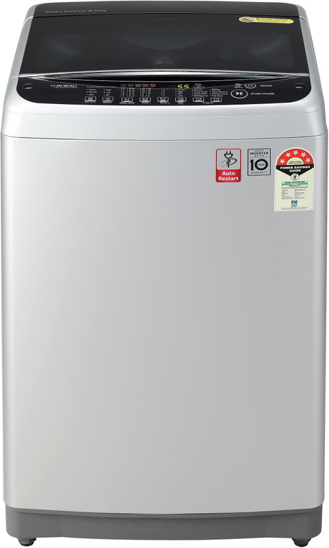LG 8 kg 5 Star Rating Fully Automatic Top Load Silver(T80SJFS1Z)