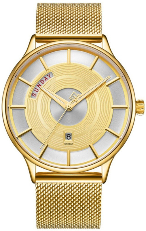 anjavi fashion PK3007 PK3007 WATCH GOLD Analog Watch  - For Men