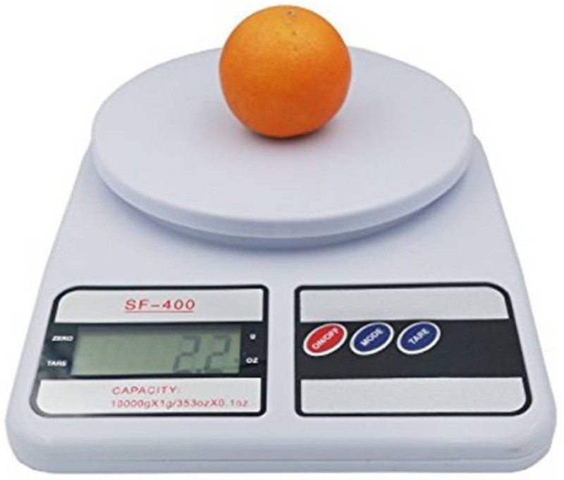 Mezire Electronic Digital Lcd Kitchen (Sf-400)(10kgs.) Weighing Scale (White) Weighing Scale(White) Mezire Electronic Digital Lcd Kitchen (Sf-400)(10kgs.) Weighing Scale (White) Weighing Scale(White)