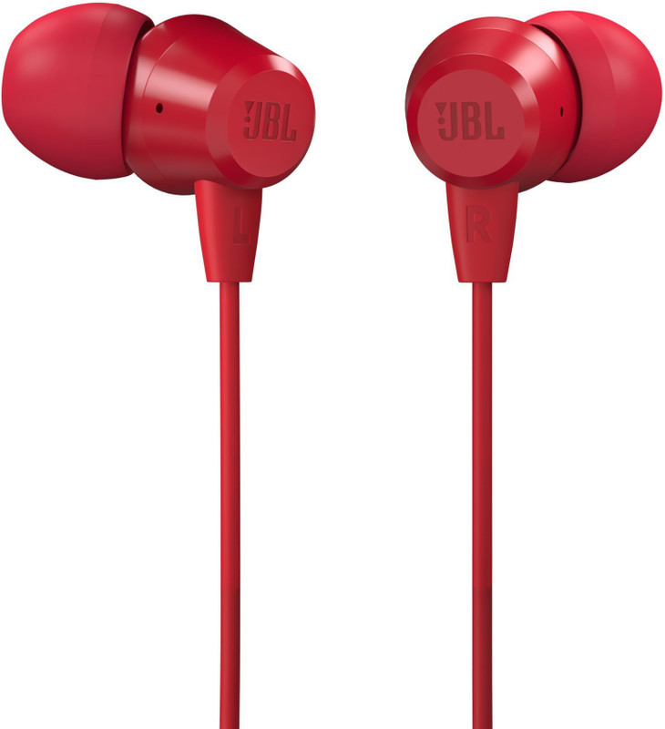 JBL C50HI Wired Gaming(Red, In the Ear)