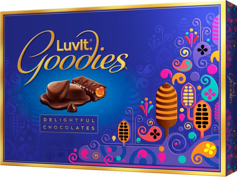 LuvIt Goodies Chocolates Assorted Gift Pack | Diwali Chocolate Gift Set | Best Gift Box for Birthday Celebration | Multipack | Bars(127.9 g)