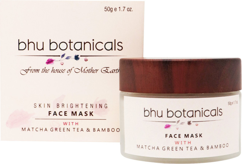 bhu botanicals Skin Brightening Face Mask, Matcha Green Tea & Bamboo(50 g)