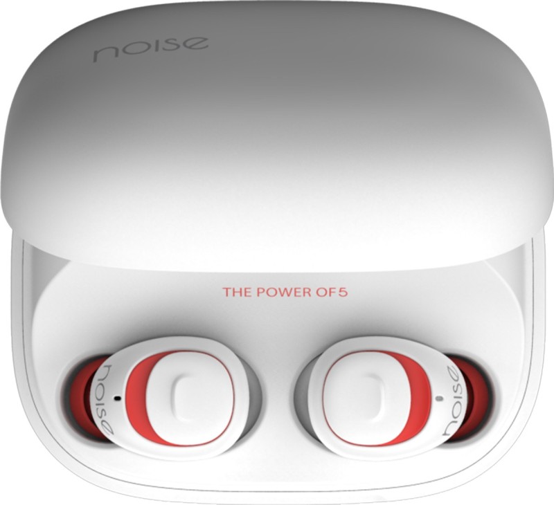 Noise Shots X5 Charge True Wireless Bluetooth Headset with Mic(Candy White, In the Ear)