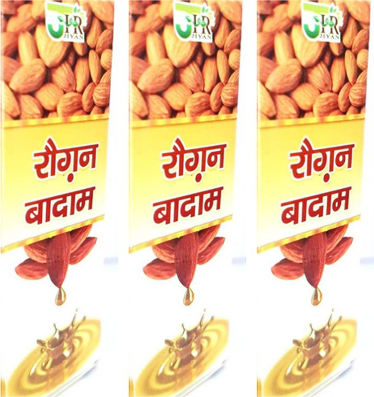 jiyan ROGHAN BADAM 100ML PACK OF 3(300 ml)