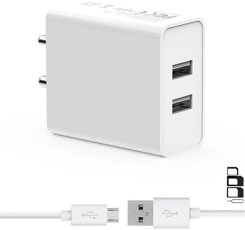 GoSale Wall Charger Accessory Combo for Reliance Lava CG142J, Reliance Lava C180, Reliance ZTE D286, Karbonn K9 Smart Plus, Karbonn Kphone 7, Karbonn K Stylo, Karbonn K24 Music, Karbonn K99 Pro, Karbonn K338n, Karbonn Aura Sleek Plus, Karbonn Frames S9, Karbonn K888 Metal, Karbonn K111 Superstar, Ka