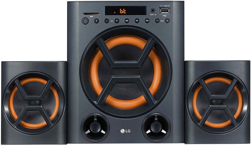 LG LK72BE Deep Bass, Bluetooth, USB, SD Card and FM Radio 40 W Bluetooth Home Theatre(Black, 2.1 Channel)