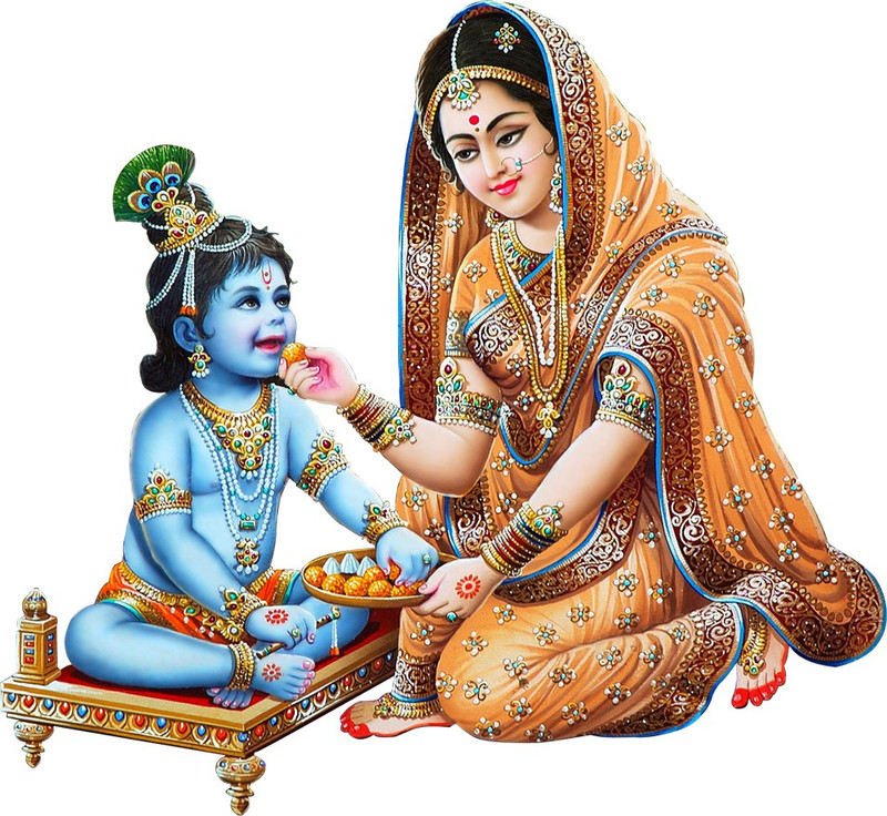 RANGOLI 50 cm x 50 cm Waterproof Religious Vinyl Wallpaper(Multicolor)
