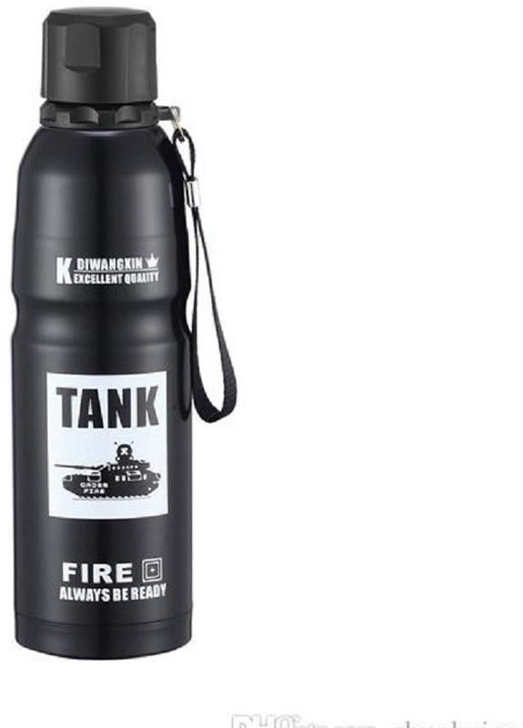 shoppertize BPA-Free Thermos Double 500 ml Bottle(Pack of 2, Black)