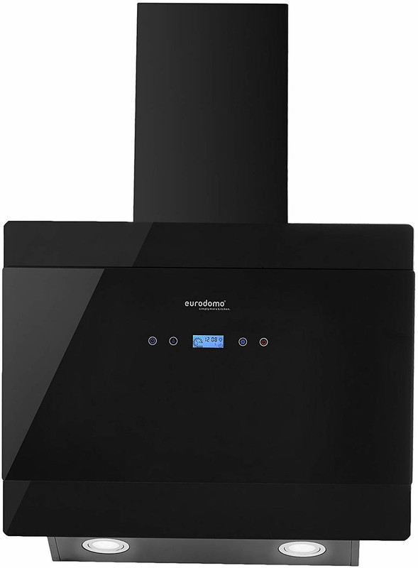 Eurodomo Gem TC BK 60 Wall Mounted Chimney(Black 1050 CMH)