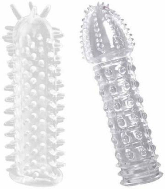 cosmetize Dual Pleasure Magic Crystal Condom Condom(Set of 2, 2S)