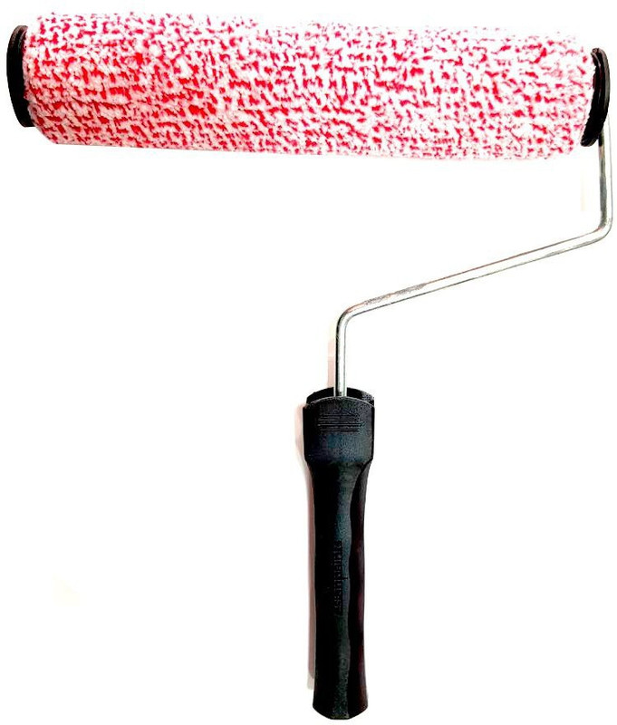 narakkal Red/White Felt Roller - Wall Paint Brush Paint Roller