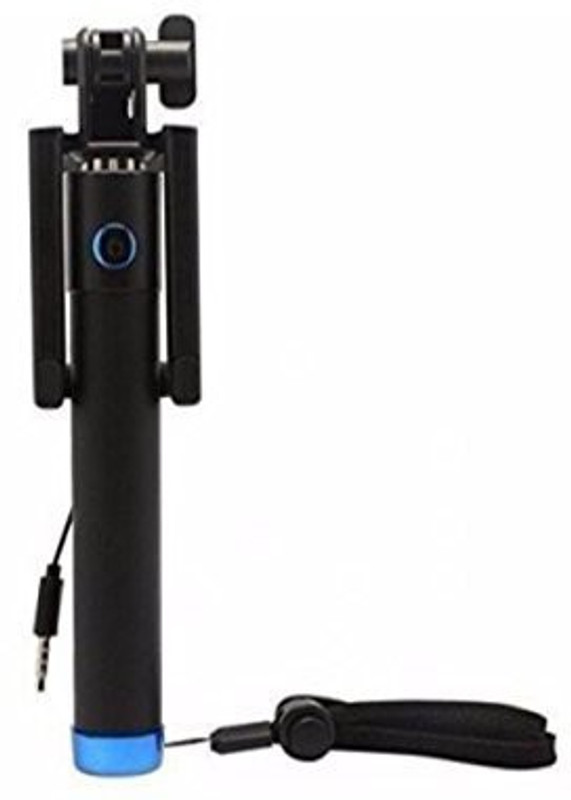 nory Cable Selfie Stick(Black, Remote Included)