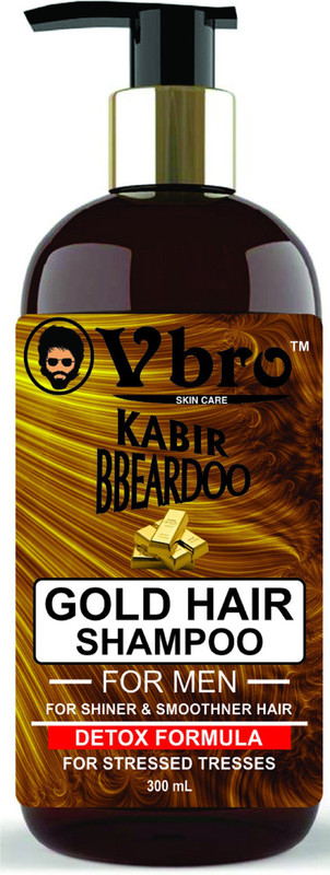 vbro skin care kabir bbeardoo beard gold hair detox shampoo 300ml(300 ml)