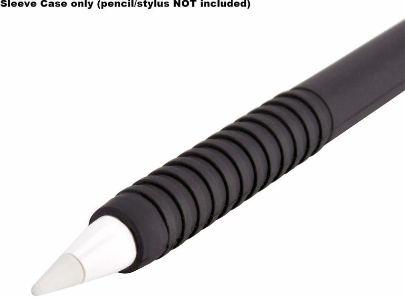 yaojin Shockproof Silicone Sleeve Case for Apple Pencil Stylus(Black)