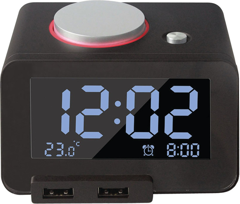 homtime Digital Black Clock