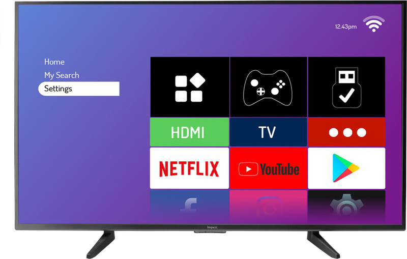 Impex 108cm (43 inch) Full HD LED Smart Android TV(Fiesta 43 Smart) Impex 108cm (43 inch) Full HD LED Smart Android TV(Fiesta 43 Smart)