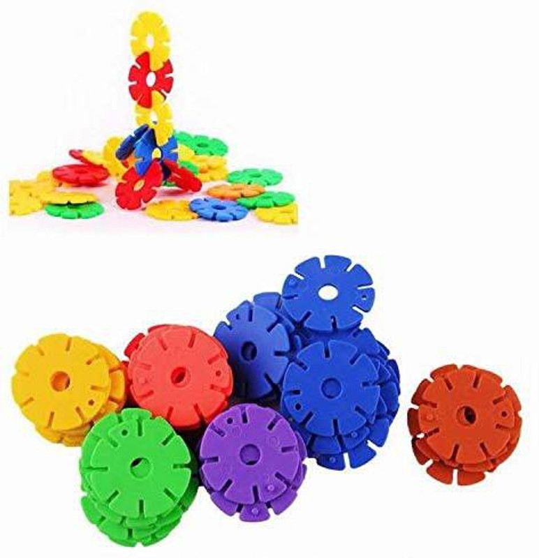 Kiddoo Interlocking Plastic Disc Set for Safe, Fun, Creative Building – Educational(Multicolor)