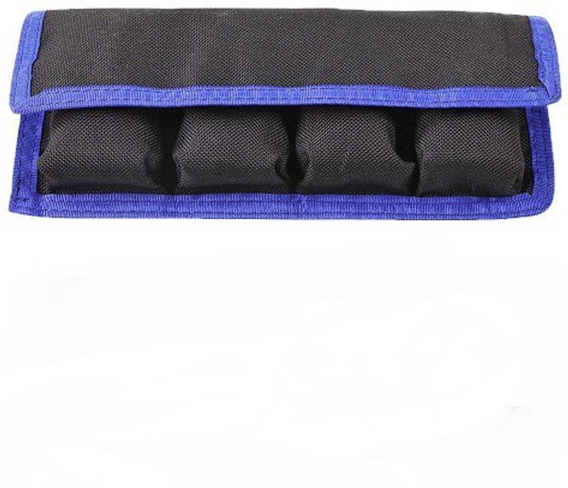SHOPEE DSLR Camera Battery Holder/Pouch/Case/Bag (4 Pocket) for AA Battery, Canon LP-E6 LP-E8 LP-E10 LP-E12 Battery, Nikon EN-EL14 EN-EL15 Battery, Sony NP-FW50 NP-F550 NP-FM500H Battery Camera Bag(Black)