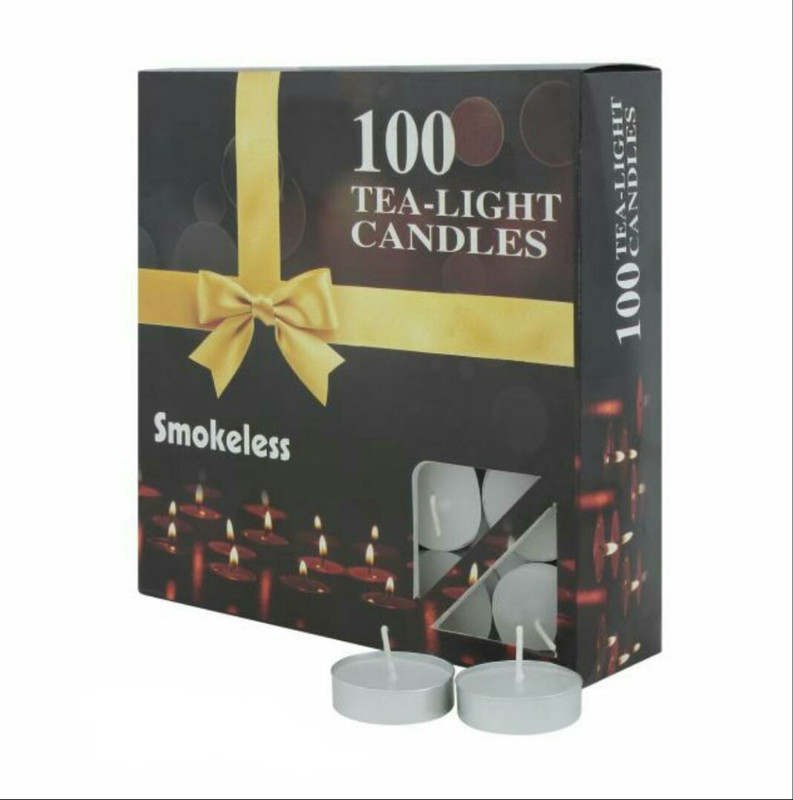 fornia WAX Tealight candles Candle(White, Pack of 100)