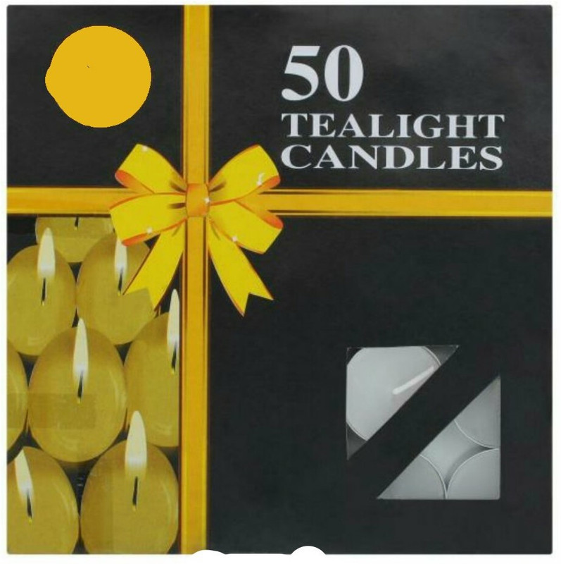 fornia WAX Tealight candles Candle(White, Pack of 50)