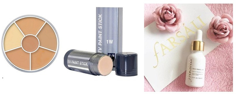 kryolan combo kit circle ,Farsali Rose Gold, and paint stick 1w(3 Items in the set)