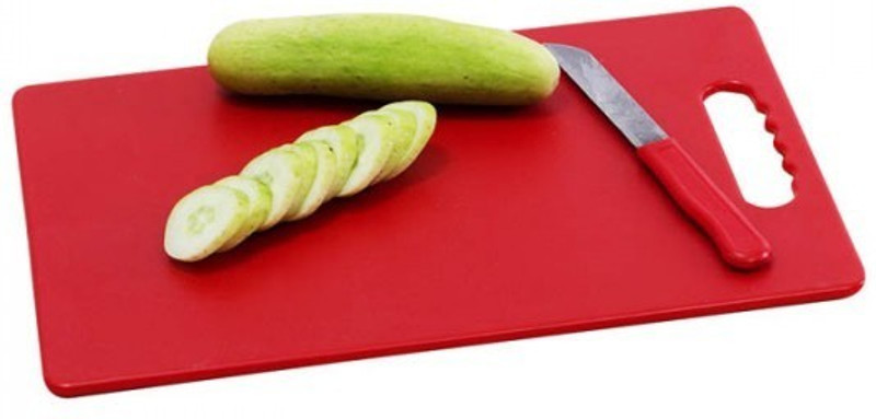 Tidy Homz Plastic Cutting Board(Red Pack of 1 Dishwasher Safe)