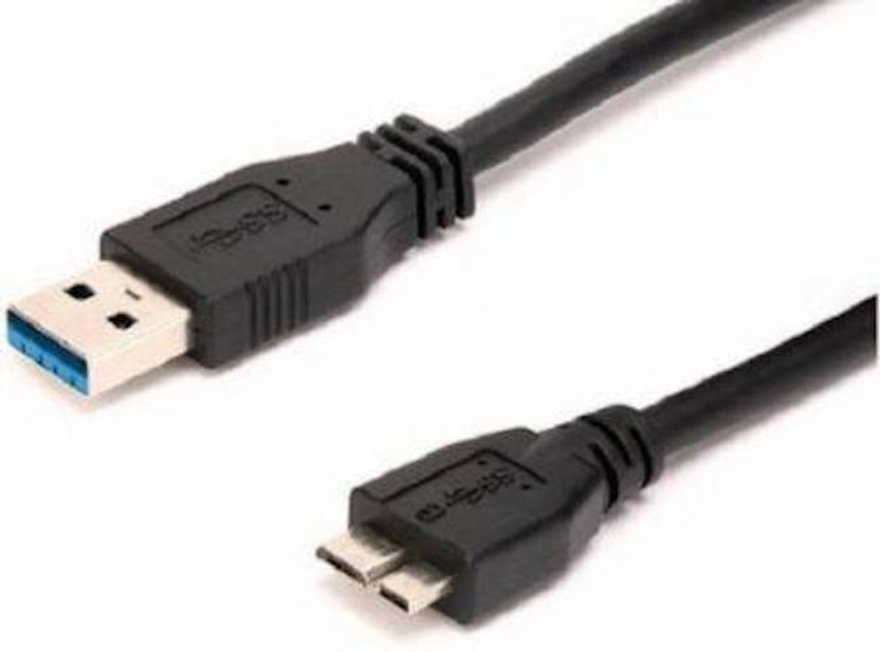 dhriyag Usb 3.0 A To Micro B For External Hard Disk Drives Hdd Cable 0.5 m Micro USB Cable(Compatible with Hard Disk drive, Black)