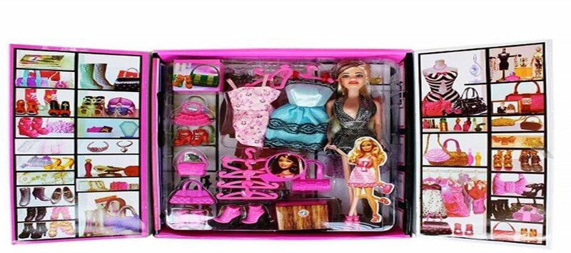 appigo Fashion Doll Wardrobe Set Toy with Beautiful Stylish Dresses(Multicolor)